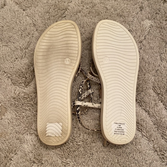 Steve Madden Snake Skin Print Sandals - 7.5 - Picture 3 of 8